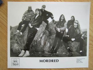 Mordred Vintage 8x10 B/w Promo Glossy Press Photo Funk Thrash Metal Band