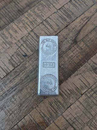 International Silver Ltd.  Inc.  10 Oz 999 Silver Bar