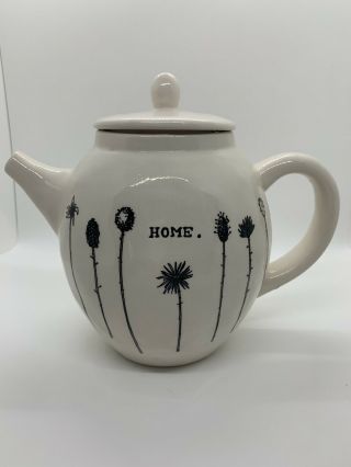 Rae Dunn Magenta Exclusive M Stamped Home Teapot