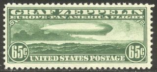 U.  S.  C13 Nh - 1930 65c Graf Zeppelin ($240)