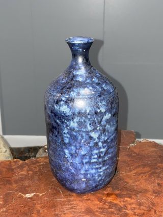 Vintage Mccarty Pottery Merigold Mississippi Vase Pup Signed