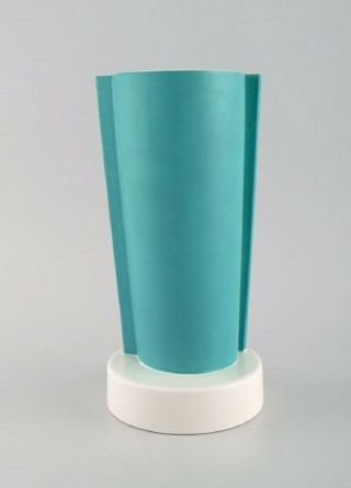 Ettore Sottsass (1917 - 2007) for Alessio Sarri.  Vase in glazed ceramics.  1990 ' s 3