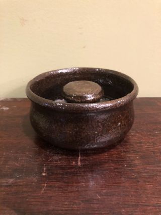 George E.  Ohr Pottery Pipe Holder,  C.  1897 - 1900