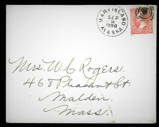 Mary Island,  Alaska 1898 Cover To Massachusetts,  Postmark 8 Months