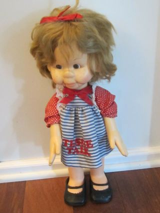 1974 Horsman Ventriloquist Tessie Talk Doll 18 " Outfit With Bow