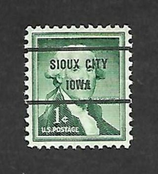 The Sioux City,  Iowa 1 Cent Bureau Precancel Scott 1031 - 71