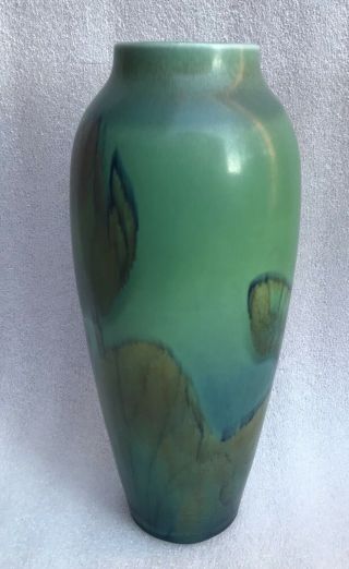 1924 Rookwood Pottery Blueish Green 11 1/4” Sallie Coyne Arts & Crafts Vase 5