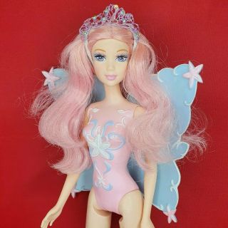 Barbie Fairytopia Mermadia Doll Vintage 2005 Pink Haired Fairy Princess Mattel