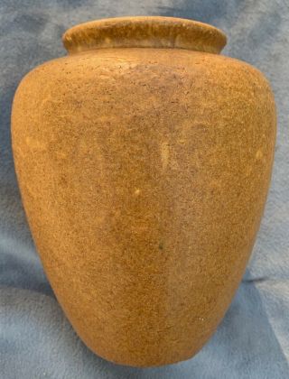 Grueby Pottery Vase,  Oatmeal Texture,  Unique Color,  Signed 6 Inches Tall
