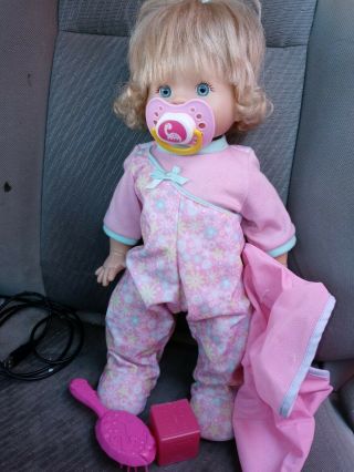 Fisher Price Little Mommy Walk & Giggle Interactive Baby Doll w Accessories 2