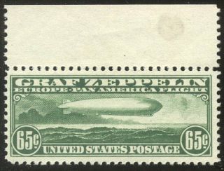 U.  S.  C13 Nh Beauty - 1930 65c Graf Zeppelin ($240)