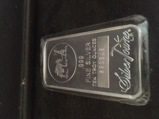 Silver Towne Silver Bar 10 Troy Ounces With Serial Number