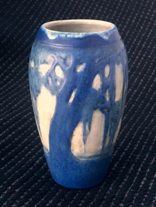 Fine Newcomb Pottery 5” Tree Vase Irvine Su 21