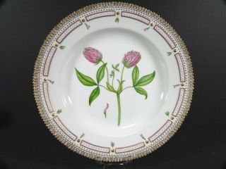 Royal Copenhagen Flora Danica Trifolium Alpestre Miill 10” Dinner Plate