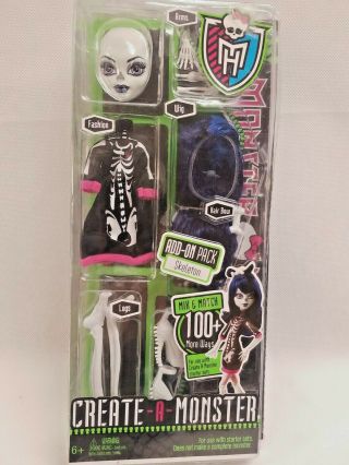 Skeleton Add - On Pack Monster High Create A Monster