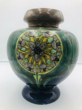 Very Large Rozenburg Den Haag Gouda Shouldered Vase