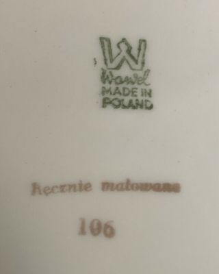 Vintage Wawel Wav19 Coupe Dinner Plate 10 - 1/2 