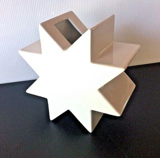 Ettore Sottsass Hsing Star Vase White By Alessio Sarri Made In Italy