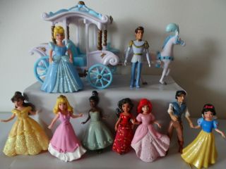 Polly Pocket Disney Princess Cinderella,  Prince Charming,  Horse/carriage,  7