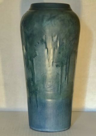 Newcomb College Tall Moon and Moss Vase S.  Irvine Professionally Restored 4