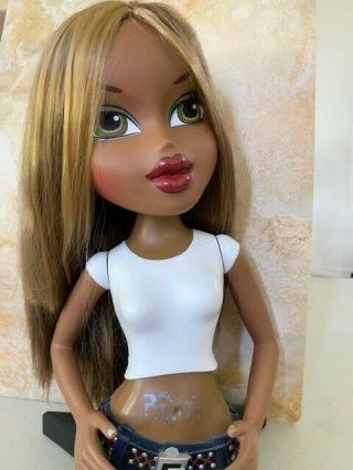 Bratz Mga 2002 Styling Head Star Base Blonde Hair Doll /arms African American