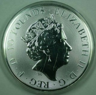 2019 Unicorn Of Scotland 10oz Fine Silver.  9999 Fine 10£ Proof Coin