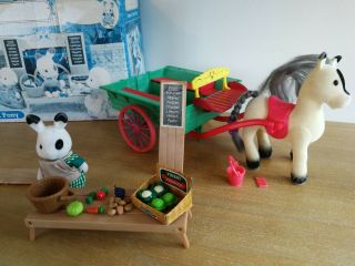 Sylvanian Families Farmer ' s Cart and Pony with Figure and Accessories 3