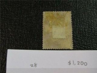 nystamps US Stamp 28 $1200 D11x048 2