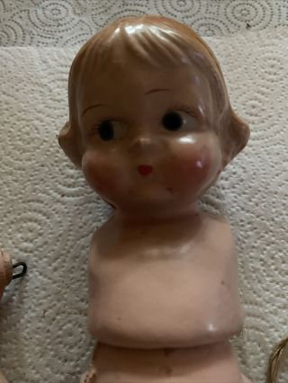 Composition Doll With Blonde Hair It Has This Written On Its Back Pat