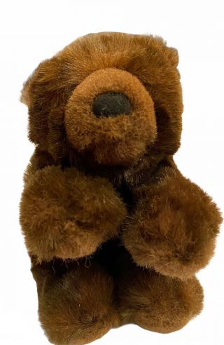 Russ Berrie Teddy Bear Li’l Grizzly Plush Teddy Bear Vintage 7”