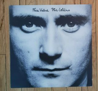 Phil Collins Face Value Album Cover Promo Poster 12.  5 X 12.  5