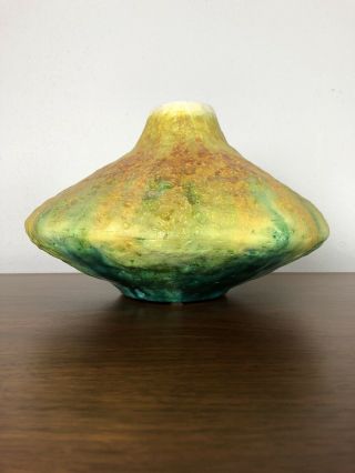 Vtg Marcello Fantoni Mid Century Modern Pottery Art Vase For Raymor; Italy 1960s