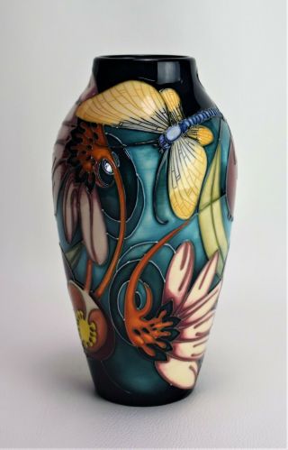 Moorcroft vase Dragonfly Motif 2
