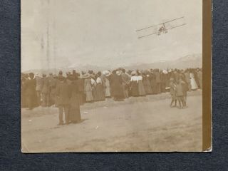 1911 Boise Id Airplane Rppc Flight Walter Brookins Aviation Photo Postcard Stamp