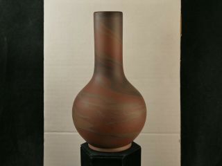 Niloak Pottery Mission Swirl Bottle Vase 1st Art Mark 8 3/16 " Tucson Estate
