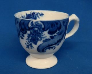 Flow Blue Grindley Argyle Footed Punch Cup