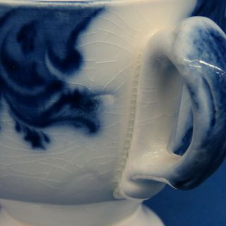 Flow Blue Grindley Argyle Footed Punch Cup 5