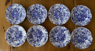 Laura Ashley Chintzware Blue & White Teapot Cups & Saucers Plates 26 pc HUGE SET 3