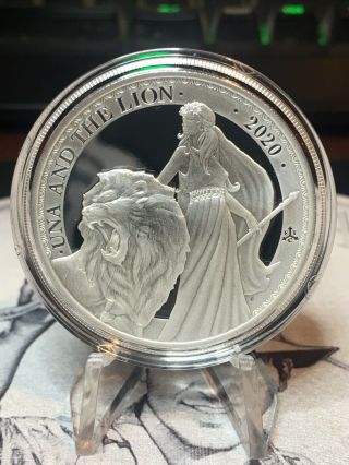 2020 Una And The Lion 1 Oz Silver Proof Coin 248 Of 750 Minted