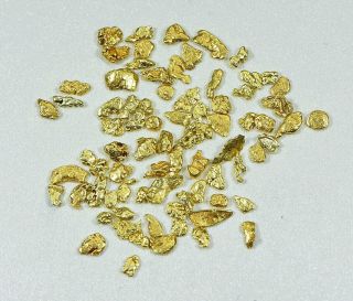 California Gold Nuggets 5 Grams Of 10 - 12 Mesh Gold Authentic Natural American R