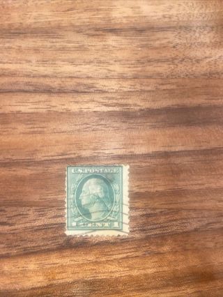 1912 - 1922 George Washington 1 Cent Stamp Rare Us Post Scott 544.  Cv $4000
