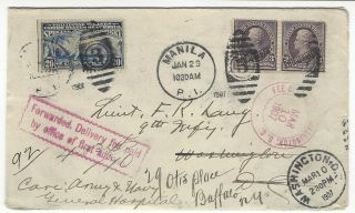 1907 Special Delivery Cover From The Phillipines To Washington D.  C.