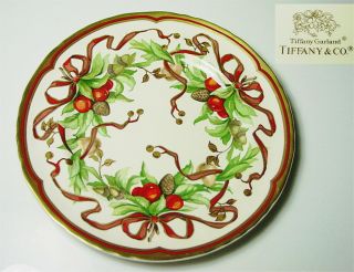 Tiffany & Co.  Tiffany Garland Dinner Plate (s) Cream Color/england -
