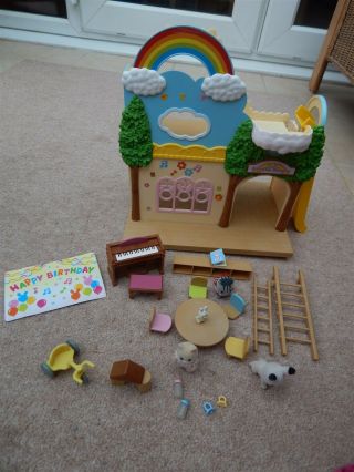 Sylvanian Families Rainbow Nursery With Baby Figures,  Furniture And Accessories