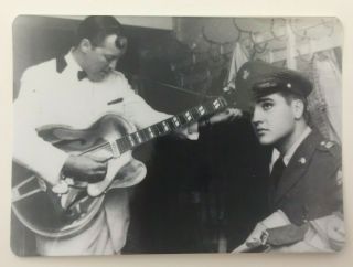 Elvis Presley Vintage 40,  Year Old Kodak Rare Photo With Bill Haley