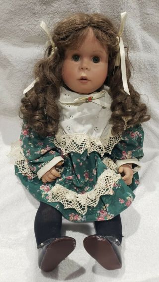 1989 Pat Secrist Denise Doll Signed J Zook 117 And " God Bless You Johannes Zook "