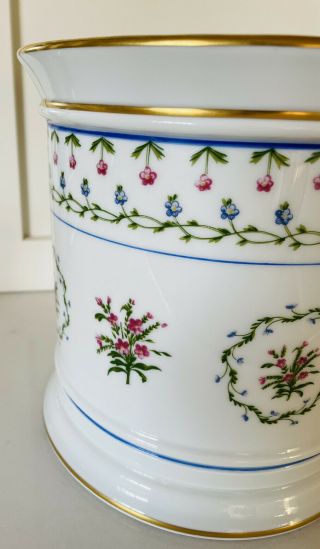 A.  Raynaud et Cie Ceralene Limoges France Lafayette Porcelain Plant Pot Floral 4
