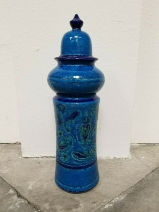 Vintage Lidded Vase By Aldo Londi Bitossi For Rosenthal Netter