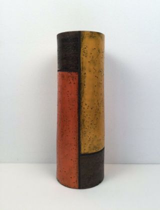 Aldo Londi Bitossi For Raymor Italy Monumental Mondrian Inspired 16 " Vase