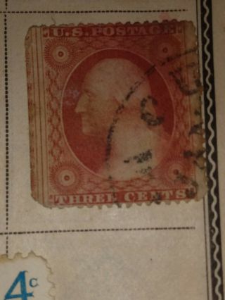 George Washington Red 3 Cent Stamp.  Rare?